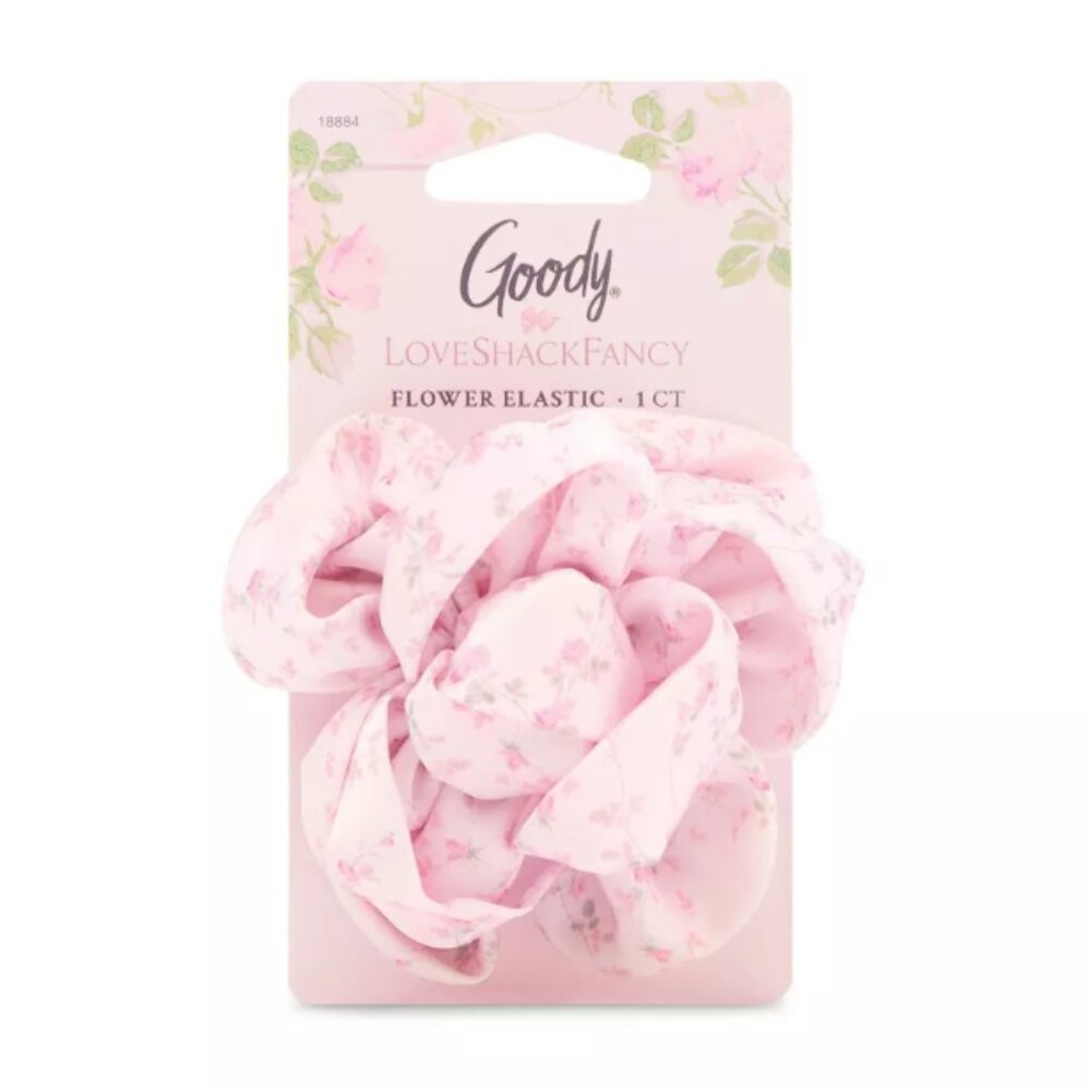 NEW Goody x LoveShackFancy Flower Elastic - English Ivy - Pink